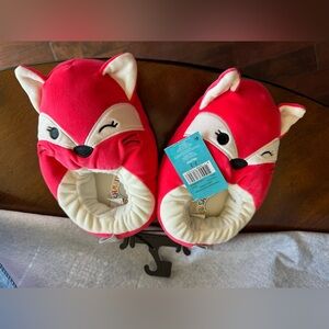 Squishmallows Plush Slippers Kids Fifi The Fox / Red Fox / NEW Size /4/5